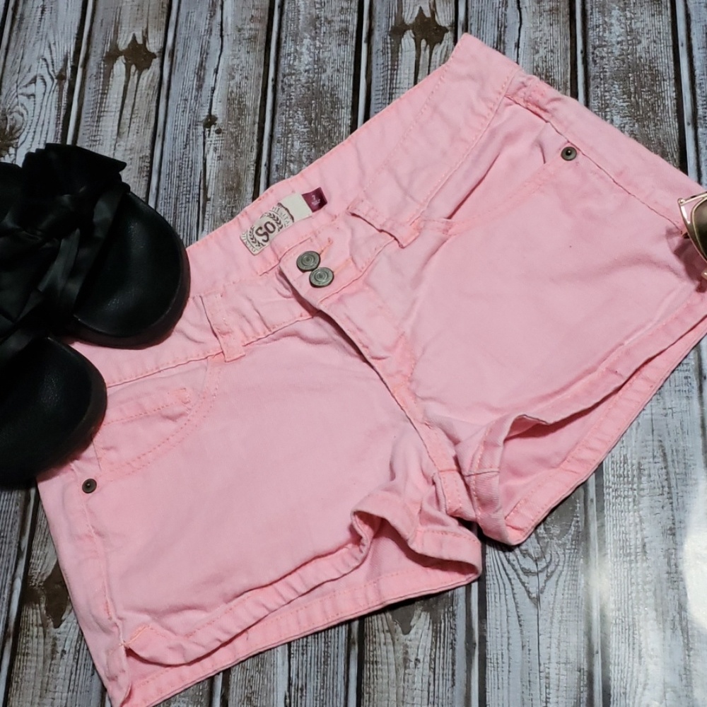 Neon Pink Denim Shorts Sz. 7